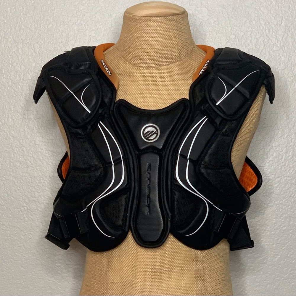 Maverick Men’s Black Orange Body Chest Pad Armour